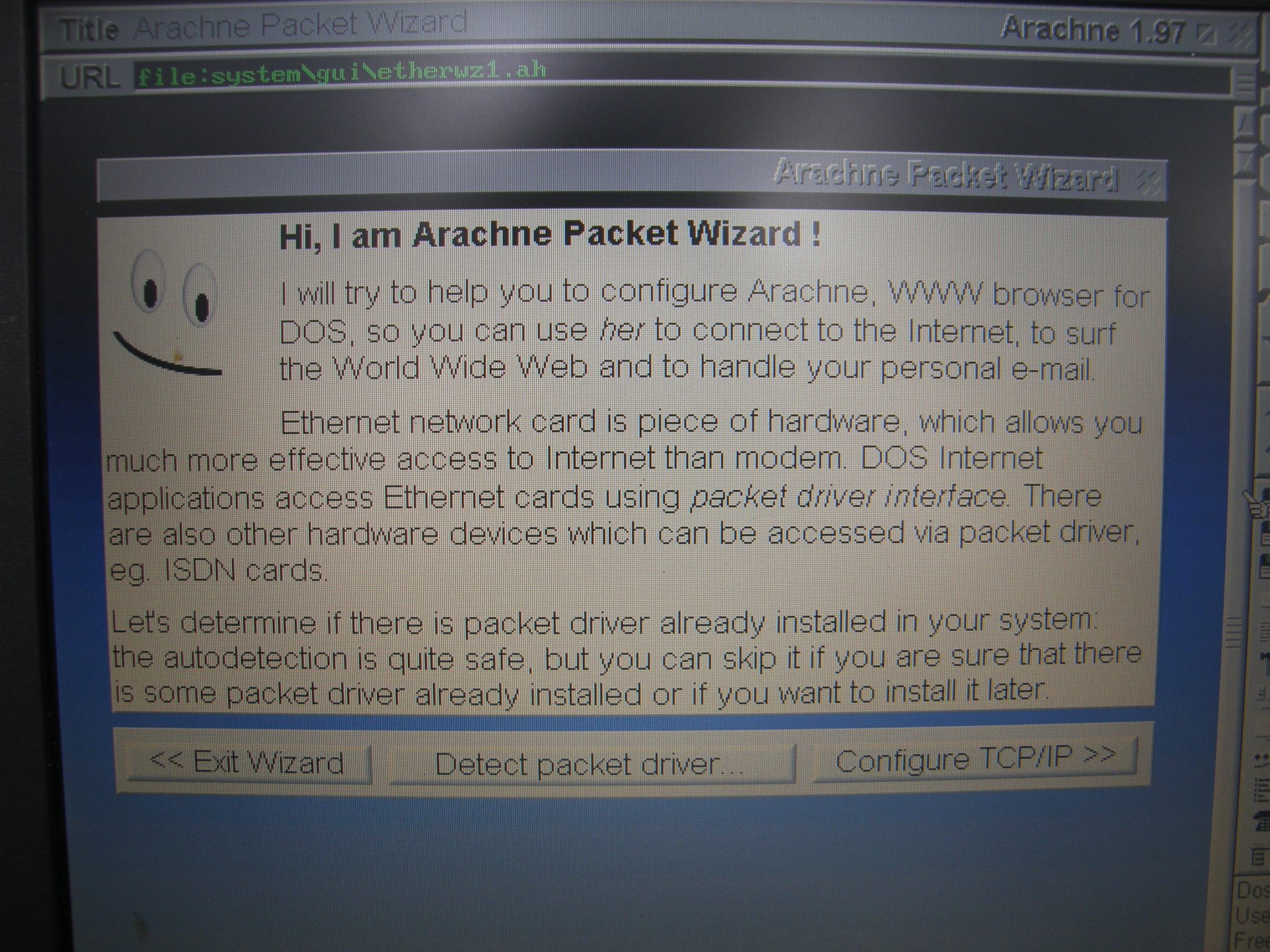 Arachne 1.97 The last graphical pure DOS web browser! United & Co