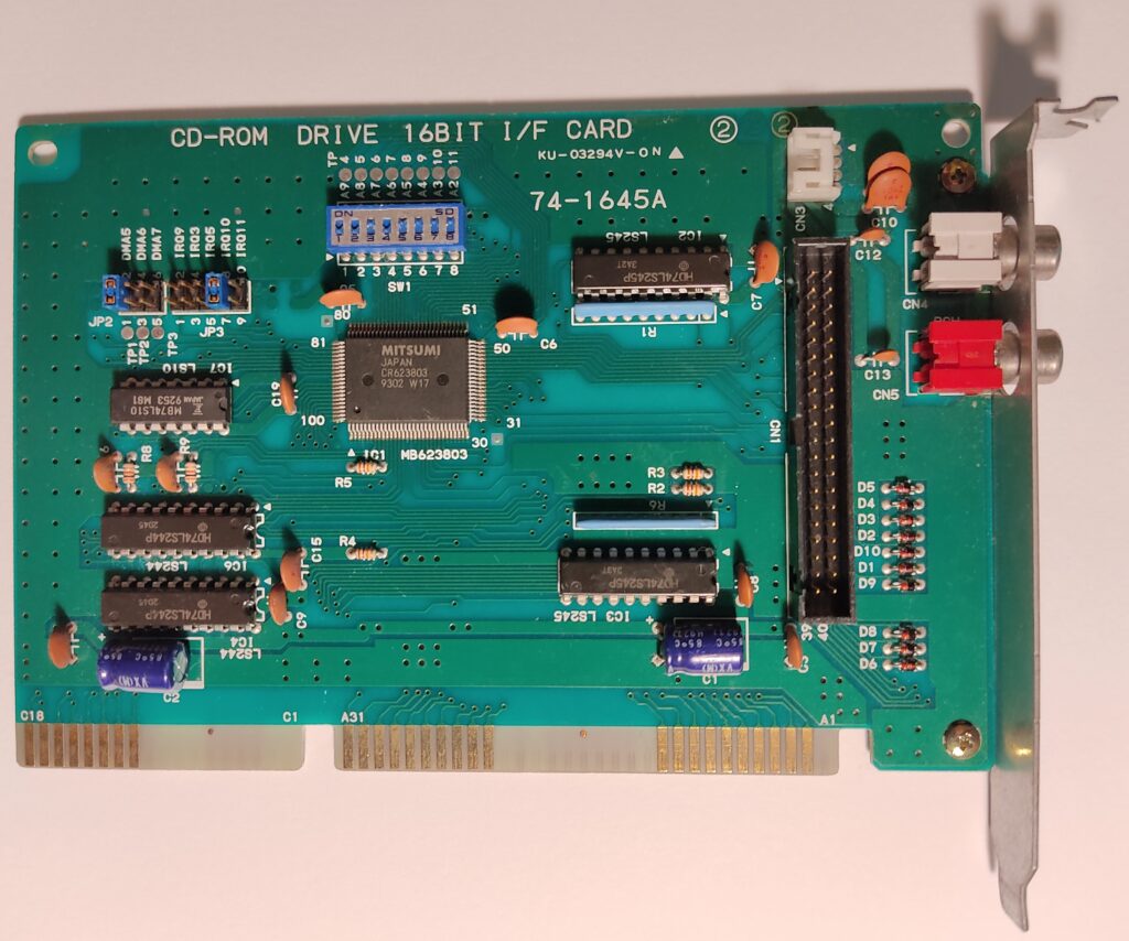 Mitsumi LU005S CDROM + Interface Card How-To - United & Co