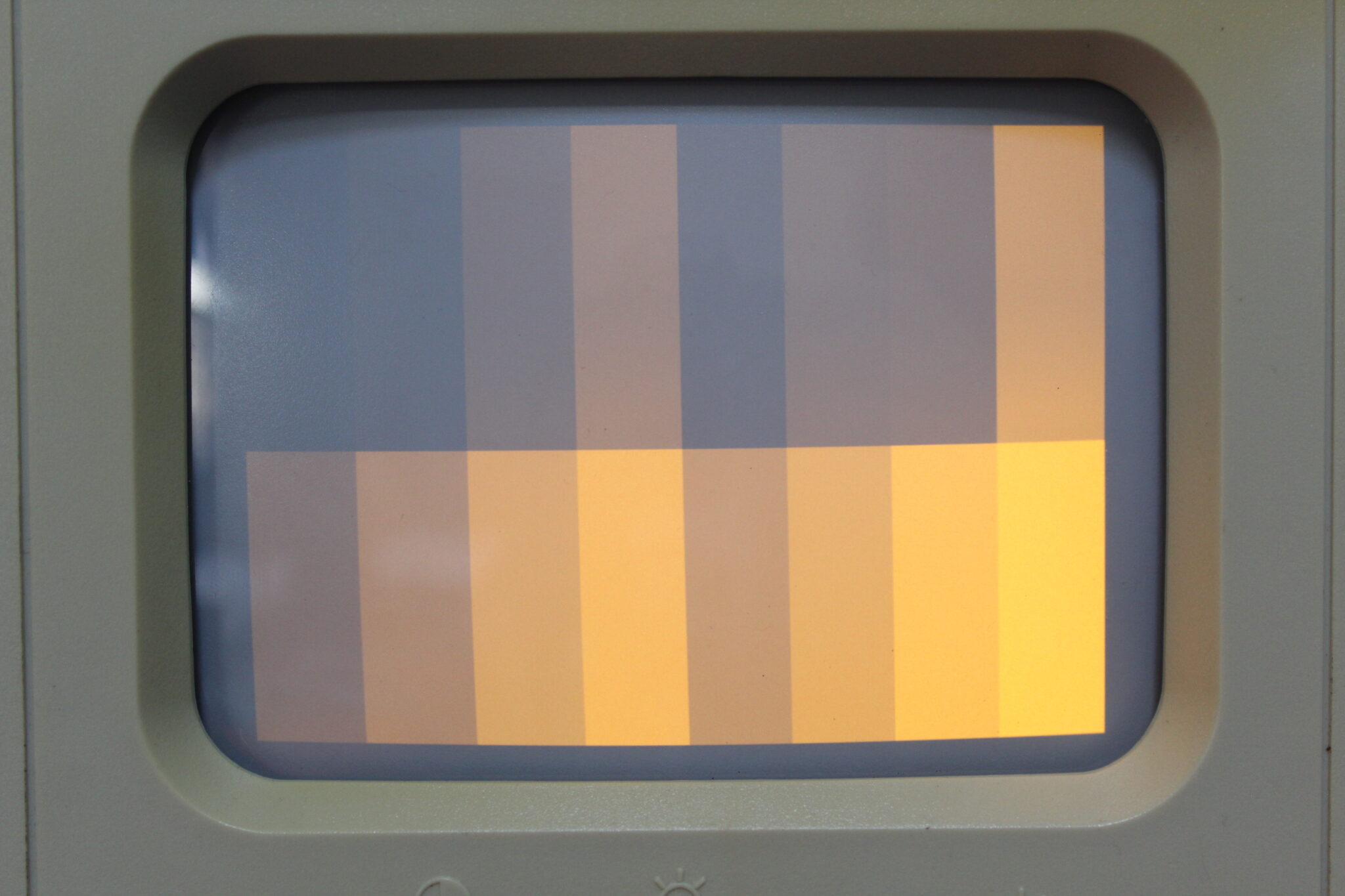 A CRT inside your PC STS amber monitor showcase United & Co